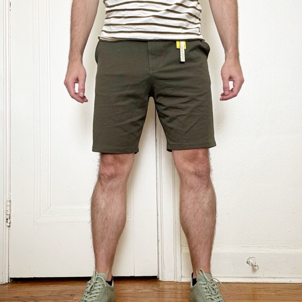 Swet Tailor Men’s 8” Everyday Chino Short Army Green Size 32 New